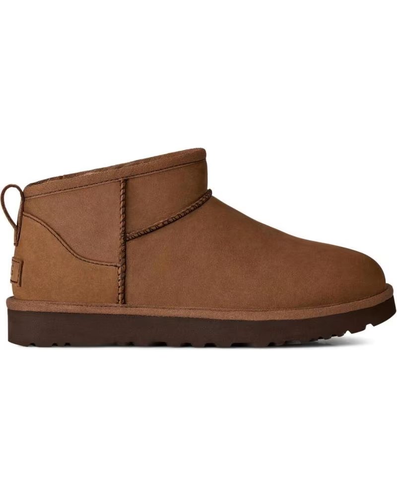 UGG 1184556 W CLASSIC ULTRA MINI NUBUCK DARK CHESTNUT STIEFEL