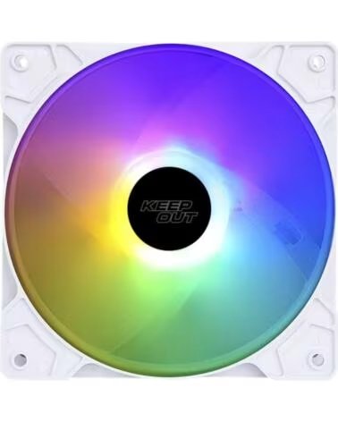 KEEP OUT Ventilador caja xfc - 120fw rgb 120mm blanco
