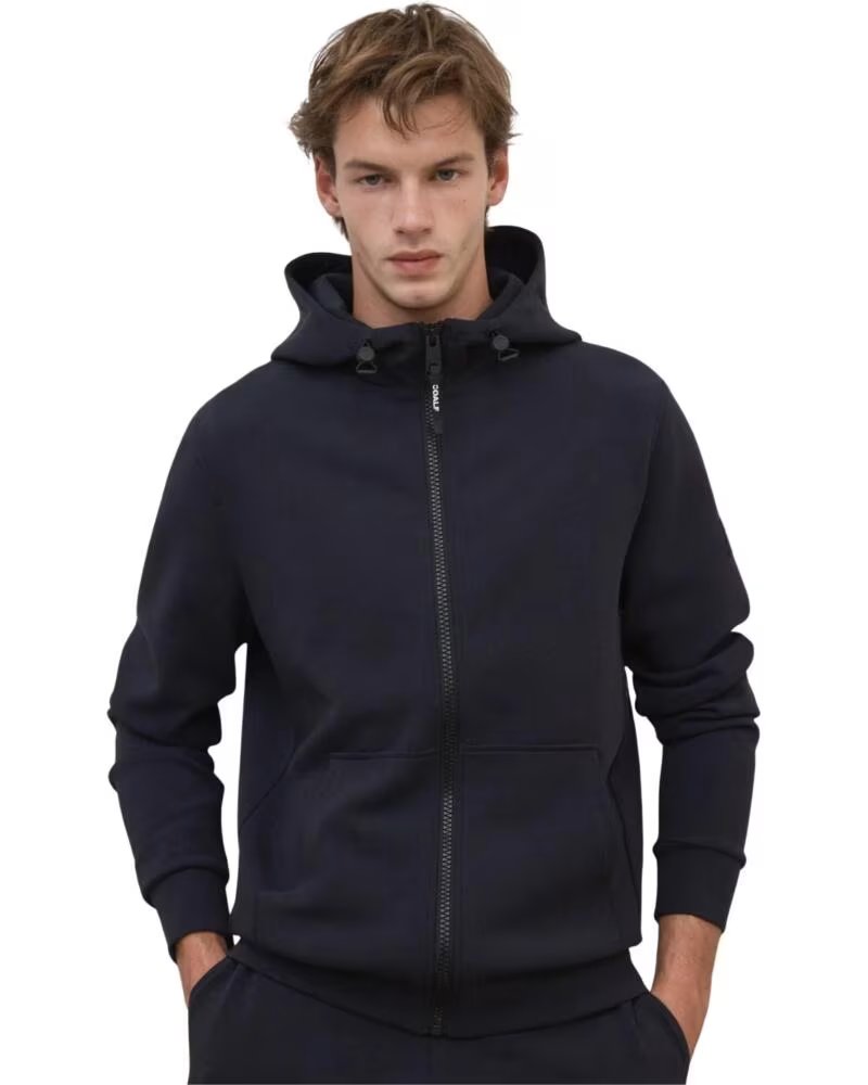 SUDADERA ECOALF CON CAPUCHA Y CREMALLERA PARA HOMBRE AZUL MARINO