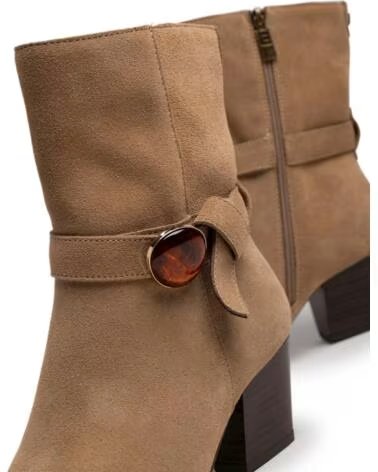 BOTINES DE TACÓN MTNG 55998 BEIGE