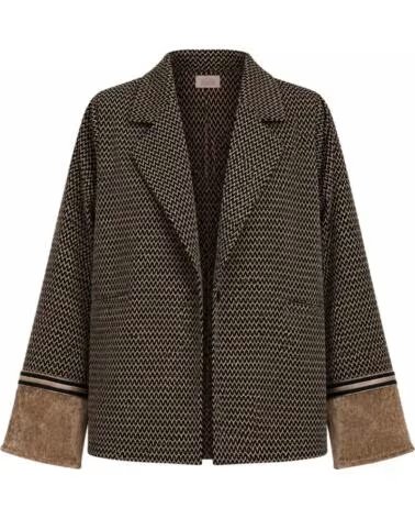 NEKANE NKN VESTE JACQUARD NI INZIA NOIR NEGRO