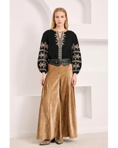 NEKANE NKN BLOUSE MAO BRODERIES NI BELORO NEGRO