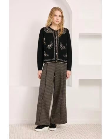 NEKANE NKN Pantalon Jacquard Pinzas Nkn Ni Luseti NEGRO