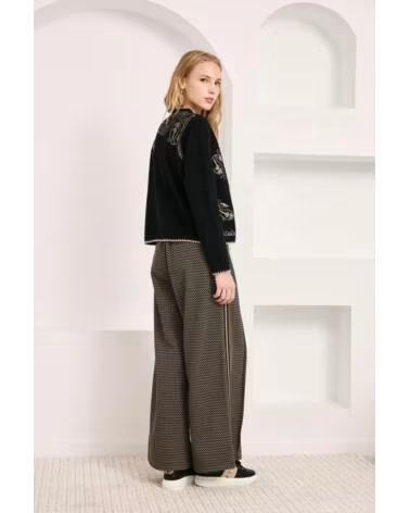 NEKANE NKN Pantalon Jacquard Pinzas Nkn Ni Luseti NEGRO