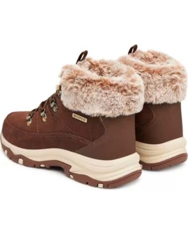 SKECHERS STIVALETTI BASSI DONNA TREGO-SNOW WORRIES MARRóN