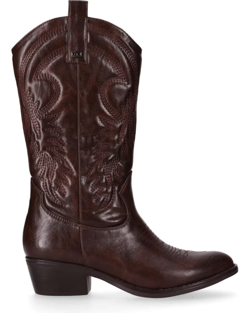 CHIKA10 ISKIA 04 DAMEN WESTERNSTIEFEL IN BRAUN MARRON-BROWN