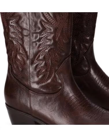 CHIKA10 ISKIA 04 DAMEN WESTERNSTIEFEL IN BRAUN MARRON-BROWN