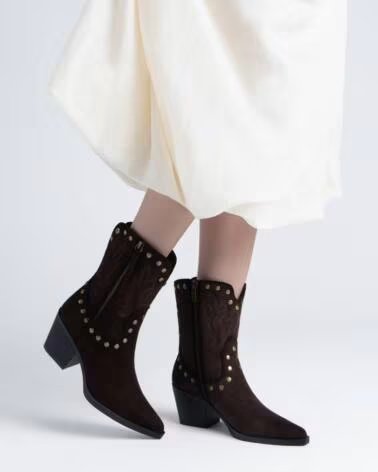 XTI Botas de Tacon Mujer 146507 Marron MARRóN