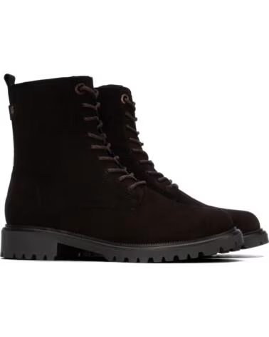DAMEN SCHNÜRSTIEFELETTEN AUS LEDER CARMELA 164314 IN BRAUN MARRON