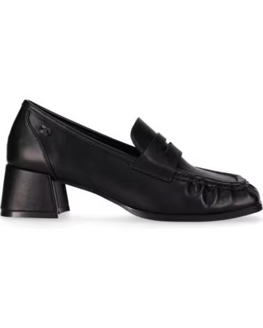 CHIKA10 DONCELLA 01 SAPATOS DE COURO SINTÉTICO SALTO MÉDIO PRETO NEGRO-BLACK