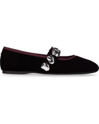 CHIKA10 VELVET 01 VINO-WINE BALLERINE IN TESSUTO DA DONNA PIATTE