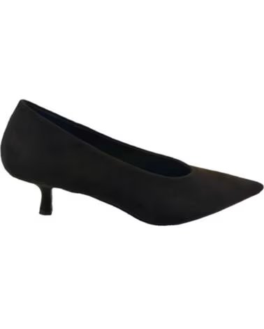 CHIKA10 SALONET 01 SCARPE CON TACCO MEDIO IN TESSUTO DA DONNA NEGRO-BLACK