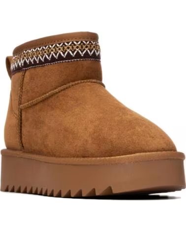 REFRESH BotIn de mujer 176017 Camel MARRóN