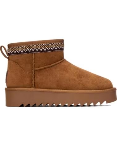 REFRESH BotIn de mujer 176017 Camel MARRóN