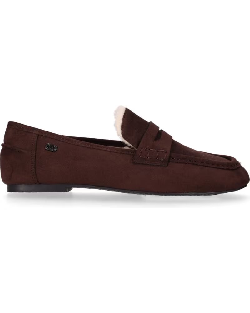 CHIKA10 LAMBADA 01 CHAUSSURES TISSU FEMME PLAT MARRON-DK BROWN MARRóN-DK