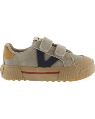 VICTORIA KINDER SNEAKER TRIBU RIEMEN VELOURSLEDER 1065201 BEIGE