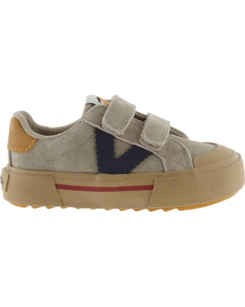 VICTORIA KINDER SNEAKER TRIBU RIEMEN VELOURSLEDER 1065201 BEIGE