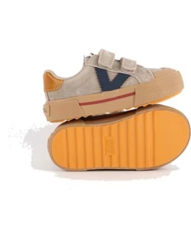VICTORIA KINDER SNEAKER TRIBU RIEMEN VELOURSLEDER 1065201 BEIGE