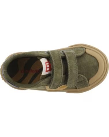 VICTORIA BASKETS ENFANT TRIBU BRIDES CROÛTE DE CUIR 1065201 KAKI