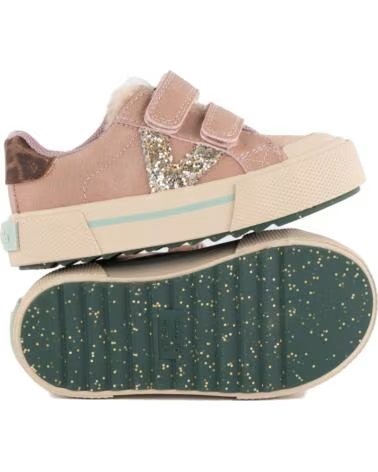 VICTORIA TÉNIS MENINA TRIBU TIRAS METALIZADAS 1065202 NUDE