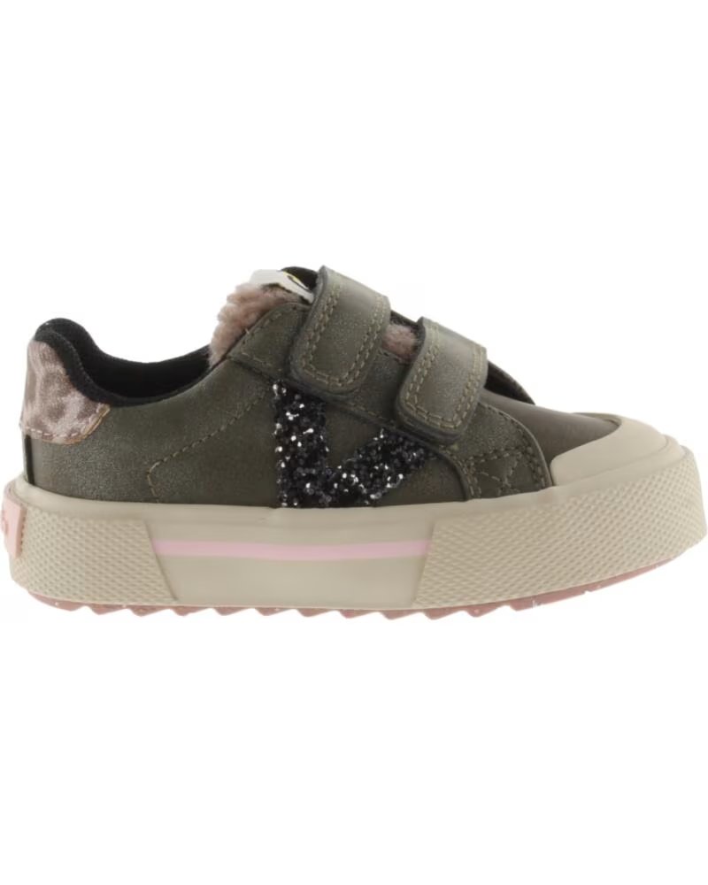 VICTORIA TÉNIS MENINA TRIBU TIRAS METALIZADO 1065202 KAKI