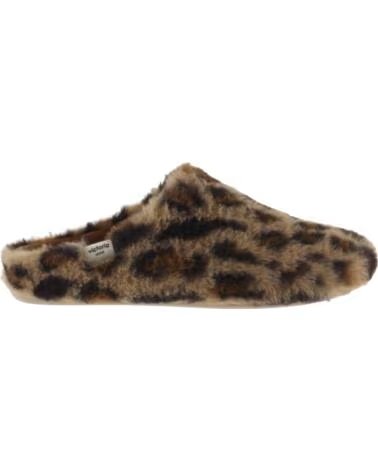 VICTORIA CHINELOS DE CASA PARA MULHER NORTE ANIMAL PRINT 1081126 CAMELO CAMEL
