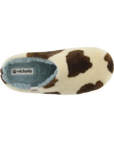 VICTORIA PANTOUFLES NORTE POIL DE VACHE 1081127 BEIGE