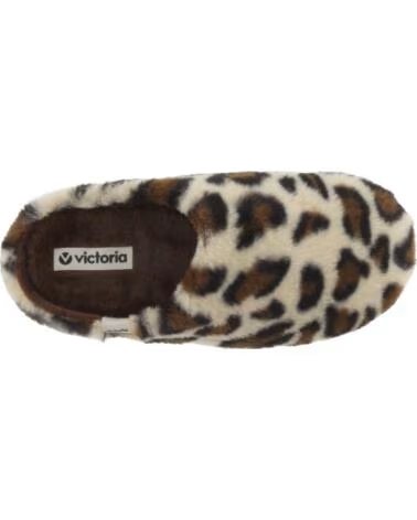 VICTORIA CHINELOS DE QUARTO PARA MULHER NORTE ANIMAL PRINT 1081126 CREME CREMA