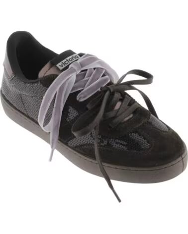 VICTORIA Zapatillas Berlin Lentejuelas y Serraje 1126246 NEGRO