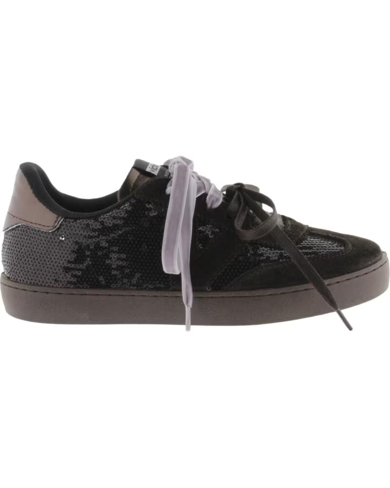 VICTORIA Zapatillas Berlin Lentejuelas y Serraje 1126246 NEGRO
