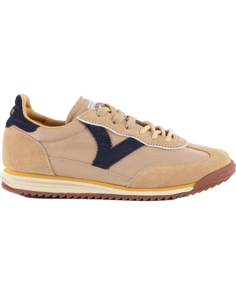 VICTORIA SNEAKER SATURNO CAMOSCIO E NYLON 1158113 BEIGE