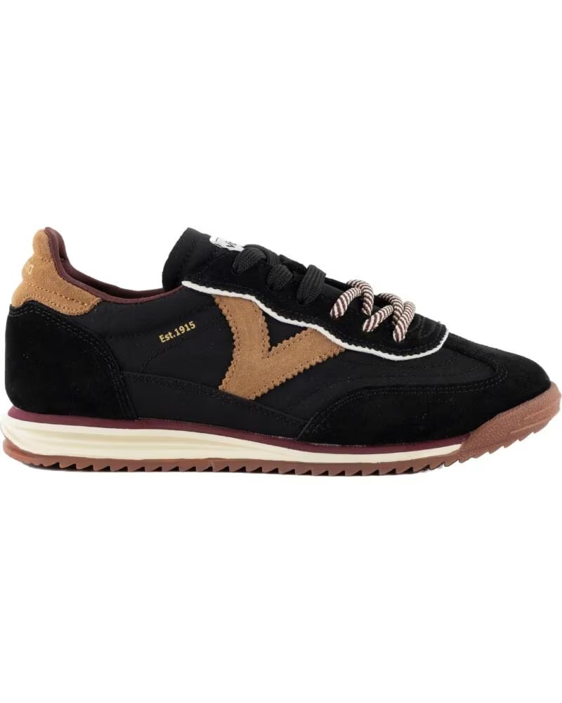 VICTORIA Zapatillas Saturno Serraje y Nylon 1158113 NEGRO