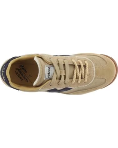 VICTORIA SNEAKER SATURNO CAMOSCIO E NYLON 1158113 BEIGE