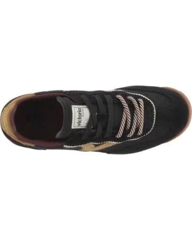 VICTORIA Zapatillas Saturno Serraje y Nylon 1158113 NEGRO