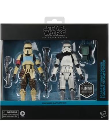 HASBRO Pack 2 figuras star wars the black series battlefront scarf stormtrooper magma stormtrooper