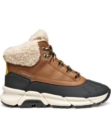 GEOX MÄDCHEN STIEFEL J FLEXYPER PLUS C0324 BRAUN AMPHIBIOX BROWN-YELLOW