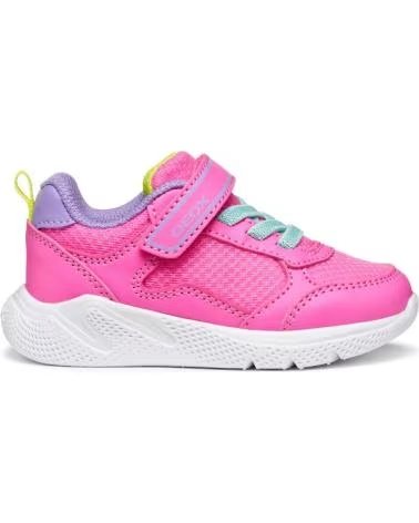 GEOX B564TB SPRINTYE ZAPATILLAS INFANTIL FLUO FUCHSIA-LILA C8L8E FUCHSIA-DK LILA