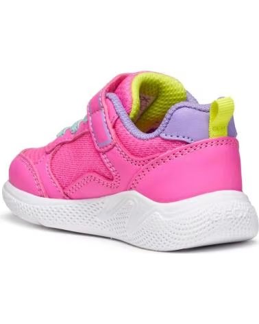 GEOX B564TB SPRINTYE ZAPATILLAS INFANTIL FLUO FUCHSIA-LILA C8L8E FUCHSIA-DK LILA