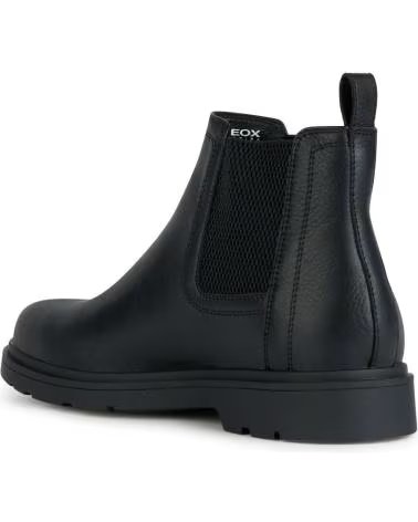 STIVALETTI CHELSEA GEOX U SPHERICA EC1 IN PELLE NERA U36D1C 00046 C9999 BLACK