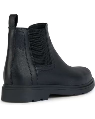 STIVALETTI CHELSEA GEOX U SPHERICA EC1 IN PELLE NERA U36D1C 00046 C9999 BLACK