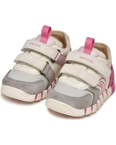 SAPATILHAS GEOX B3558C IUPIDOO OLD ROSE-IVORY C8047