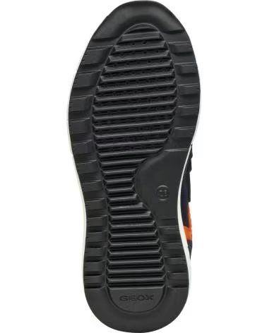 SAPATILHAS INFANTIS GEOX J ALBEN NAVY-ORANGE C0659