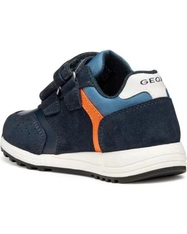 SAPATILHAS INFANTIS GEOX J ALBEN NAVY-ORANGE C0659