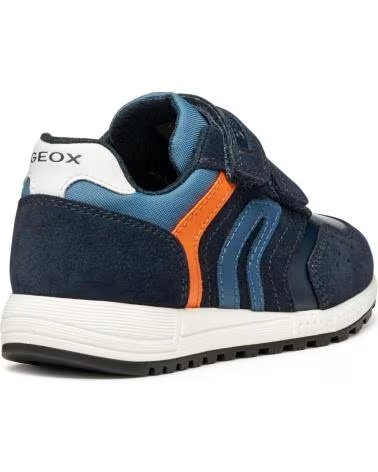 SAPATILHAS INFANTIS GEOX J ALBEN NAVY-ORANGE C0659