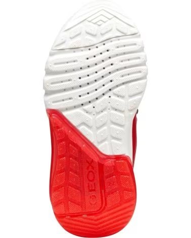 GEOX J CIBERDRON SUPERMAN J56LBF C0200 - LEUCHTSTIEFEL BLAU ROT C0200