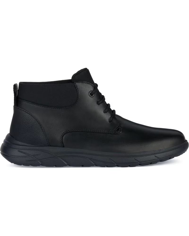 GEOX U PORTELLO U36E1B BOTTINES EN CUIR NOIRES C9999 BLACK