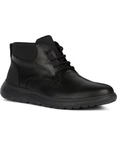 GEOX U PORTELLO U36E1B BOTTINES EN CUIR NOIRES C9999 BLACK
