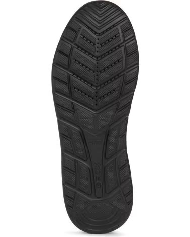 GEOX U PORTELLO U36E1B BOTTINES EN CUIR NOIRES C9999 BLACK