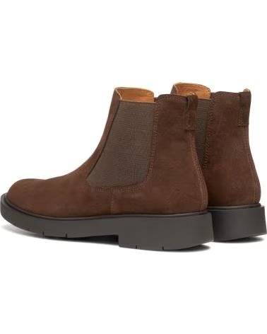 GEOX SPHERICA EC1 CHELSEA BOOTS AUS BRAUNEM LEDER C6006 DK BROWN