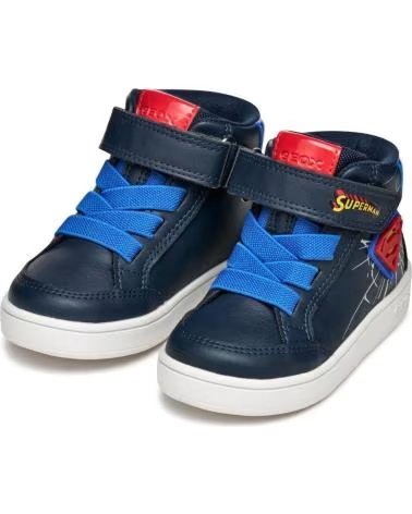 ZAPATILLAS ALTAS INFANTILES GEOX B565LB ECLYPER SUPERMAN AZUL MARINO C4226 NAVY-ROYAL
